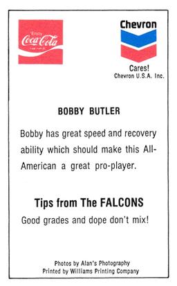 1981 Atlanta Falcons Police #NNO Bobby Butler Back