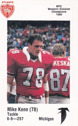 1981 Atlanta Falcons Police #NNO Mike Kenn Front