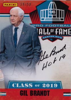 2019 Panini Black Friday - Hall of Fame Autographs Red #GB Gil Brandt Front