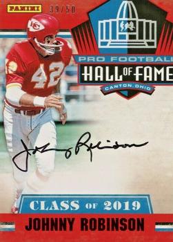 2019 Panini Black Friday - Hall of Fame Autographs Red #JR Johnny Robinson Front