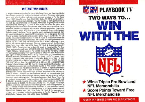 1990 Pro Set - Playbooks #NNO Playbook IV Front