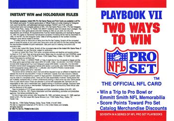 1992 Pro Set - Playbook #NNO Playbook VII Front