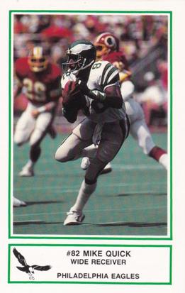 1984 Philadelphia Eagles Police #1 Mike Quick Front