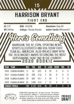 2020 SAGE HIT #15 Harrison Bryant Back