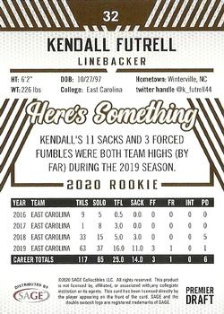 2020 SAGE HIT #32 Kendall Futrell Back