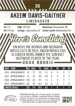 2020 SAGE HIT #36 Akeem Davis-Gaither Back