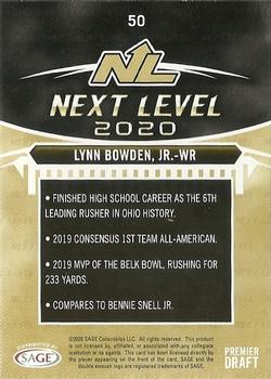 2020 SAGE HIT #50 Lynn Bowden Jr. Back