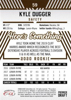 2020 SAGE HIT #59 Kyle Dugger Back