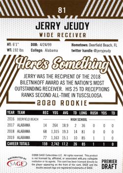 2020 SAGE HIT #81 Jerry Jeudy Back
