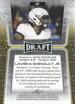 2020 Leaf Draft #07 Laviska Shenault Jr. Back
