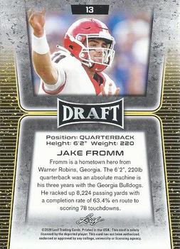 2020 Leaf Draft #13 Jake Fromm Back