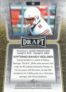 2020 Leaf Draft #18 Antonio Gandy-Golden Back