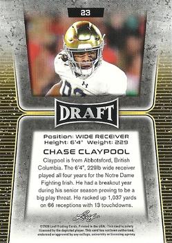 2020 Leaf Draft #23 Chase Claypool Back