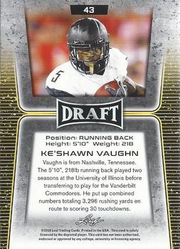 2020 Leaf Draft #43 Ke'Shawn Vaughn Back
