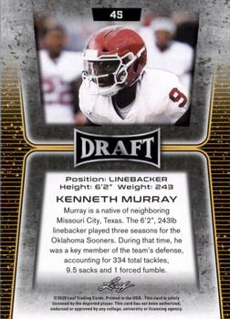 2020 Leaf Draft #45 Kenneth Murray Back