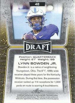 2020 Leaf Draft #48 Lynn Bowden Jr. Back