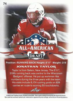 2020 Leaf Draft #74 Jonathan Taylor Back