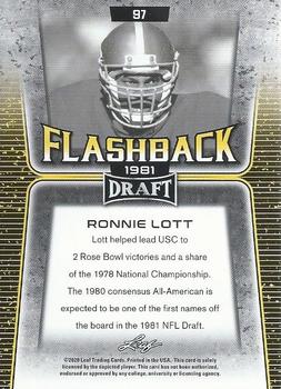 2020 Leaf Draft #97 Ronnie Lott Back