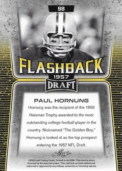 2020 Leaf Draft #98 Paul Hornung Back