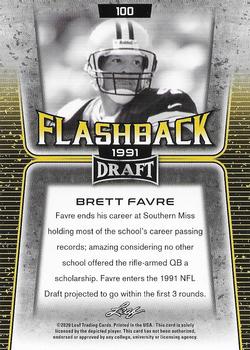 2020 Leaf Draft #100 Brett Favre Back