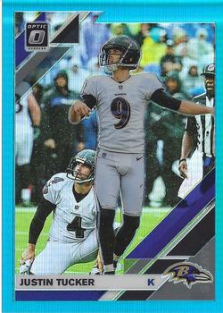 2019 Donruss Optic - Aqua #10 Justin Tucker Front