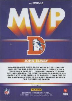 2019 Donruss Optic - MVP #MVP-18 John Elway Back