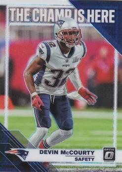 2019 Donruss Optic - The Champ is Here #CH-16 Devin McCourty Front