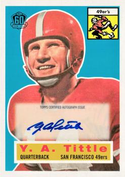 2015 Topps - 60th Anniversary Rookie Reprint Autographs Silver #T60RA-YT Y.A. Tittle Front
