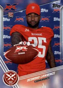 2020 Topps XFL #42 Desmond Lawrence Front
