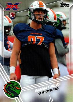 2020 Topps XFL #133 Durrant Miles Front