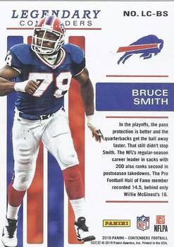 2019 Panini Contenders - Legendary Contenders #LC-BS Bruce Smith Back