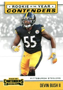 2019 Panini Contenders - Rookie of the Year Contenders Emerald #RYA-DB Devin Bush II Front