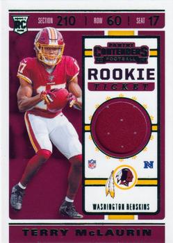 2019 Panini Contenders - Rookie Ticket Swatches #RTS-30 Terry McLaurin Front