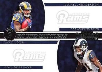 2019 Panini Contenders - Round Numbers #RN-HL David Long / Darrell Henderson Front