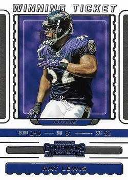 2019 Panini Contenders - Winning Ticket #WT-5 Ray Lewis Front