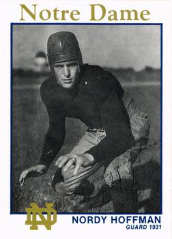 1989 Notre Dame Fighting Irish: 1903-32 #4 Nordy Hoffman Front