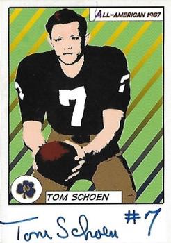 2003-09 TK Legacy Notre Dame Fighting Irish - All-American Autographs #AB1 Tom Schoen Front