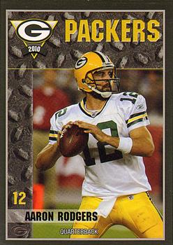 2010 Green Bay Packers Police - Larry Fritsch Cards, Stevens Point and Town of Hull FD #3 Aaron Rodgers Front