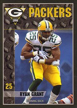 2010 Green Bay Packers Police - Larry Fritsch Cards, Stevens Point and Town of Hull FD #7 Ryan Grant Front