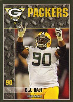 2010 Green Bay Packers Police - Larry Fritsch Cards, Stevens Point and Town of Hull FD #13 B.J. Raji Front