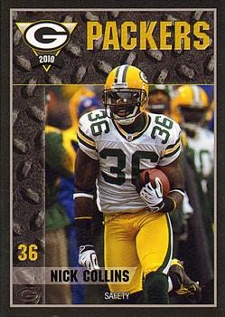 2010 Green Bay Packers Police - Larry Fritsch Cards, Stevens Point and Town of Hull FD #19 Nick Collins Front