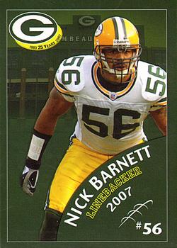 2007 Green Bay Packers Police - John Crawley Agency, Charlie Dahike Barber Shop Mosinee #17 Nick Barnett Front