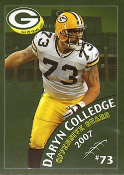 2007 Green Bay Packers Police - Amery Police Department #9 Daryn Colledge Front
