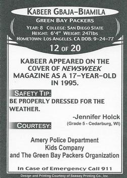 2007 Green Bay Packers Police - Amery Police Department #12 Kabeer Gbaja-Biamila Back