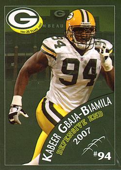 2007 Green Bay Packers Police - Amery Police Department #12 Kabeer Gbaja-Biamila Front