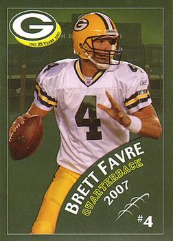 2007 Green Bay Packers Police - Larry Fritsch Cards, Stevens Point and Town of Hull FD #3 Brett Favre Front