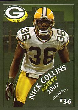 2007 Green Bay Packers Police - Larry Fritsch Cards, Stevens Point and Town of Hull FD #20 Nick Collins Front