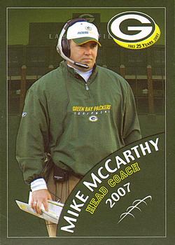 2007 Green Bay Packers Police - Riiser Energy, Wausau, Rothschild, Everest Metro Police Department #2 Mike McCarthy Front