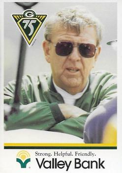 1993 Green Bay Packers Police - Valley Bank #1 Ron Wolf Front