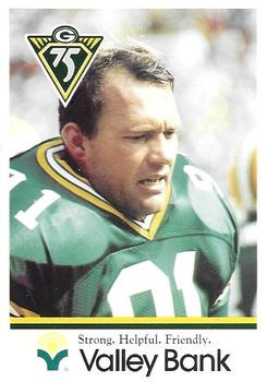 1993 Green Bay Packers Police - Valley Bank #6 Brian Noble Front